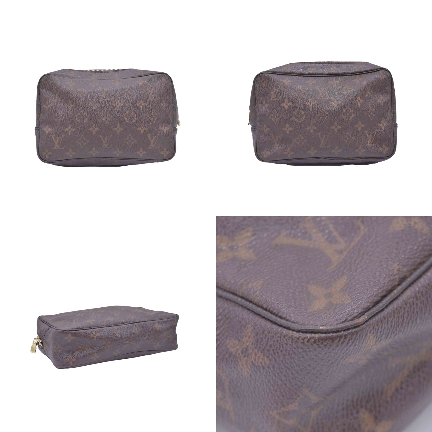 $600 1988 LOUIS VUITTON Monogram Trousse Toilette 23 883TH