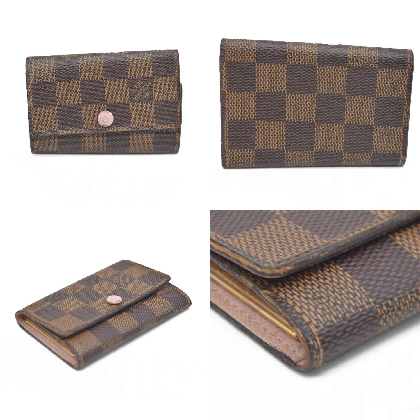 Louis Vuitton Damier Multicles 6 Ring Key Case Brown