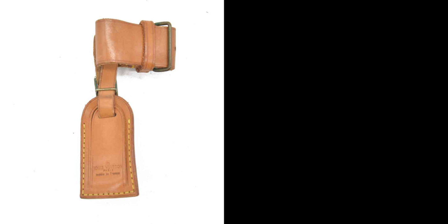 Louis Vuitton Vachetta Luggage Tag and Handle Strap Set SMALL 17