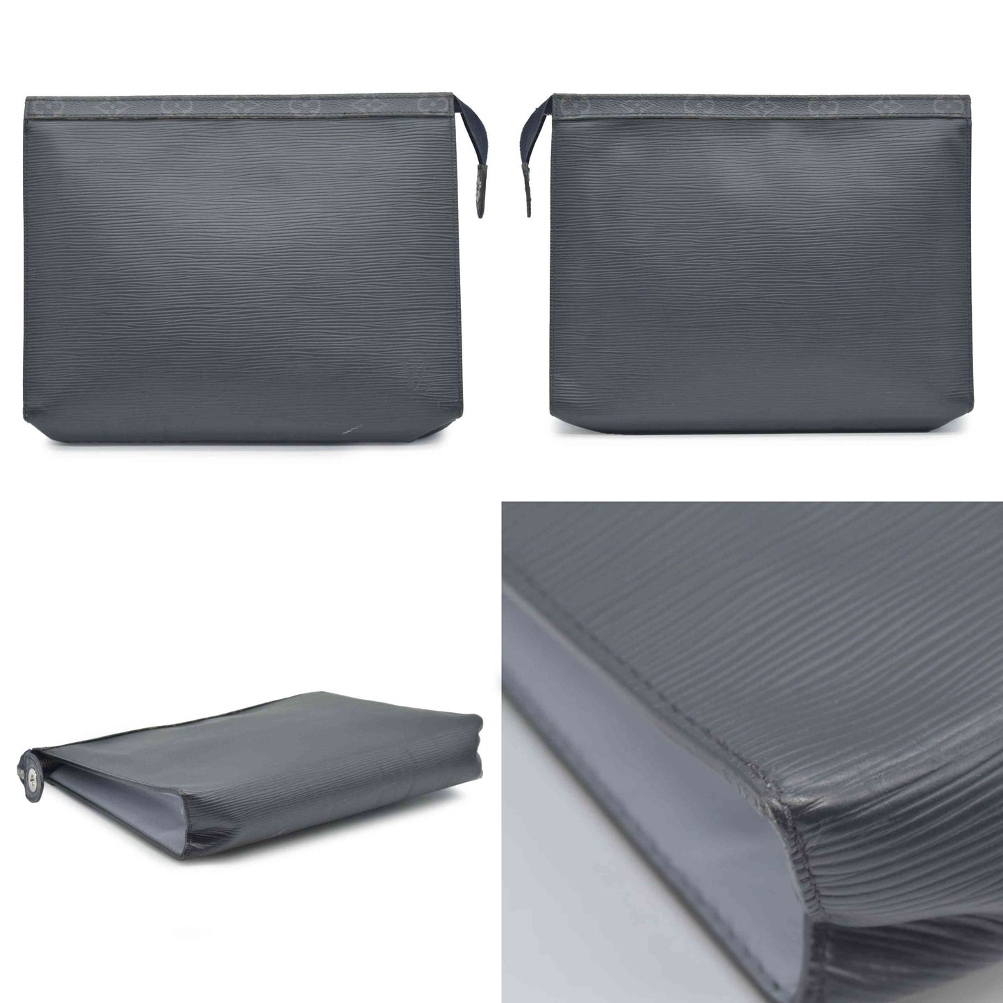 $1280 2017 Louis Vuitton Pochette Voyage Limited Edition Eclipse Epi Leather MM TA3187