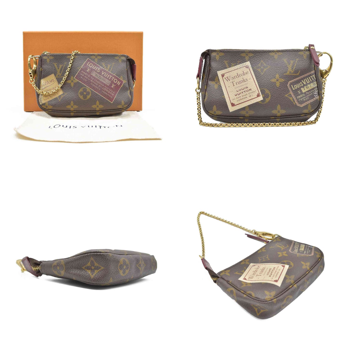 $845 Louis Vuitton Monogram Trunks and Bags Mini Pochette CONSIGNMENT