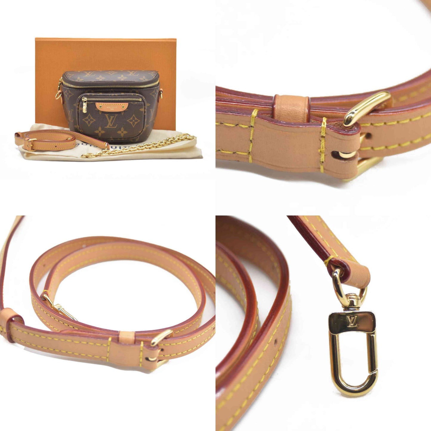 LOUIS VUITTON Mini Bum Bag Monogram Shoulder Bag RFID