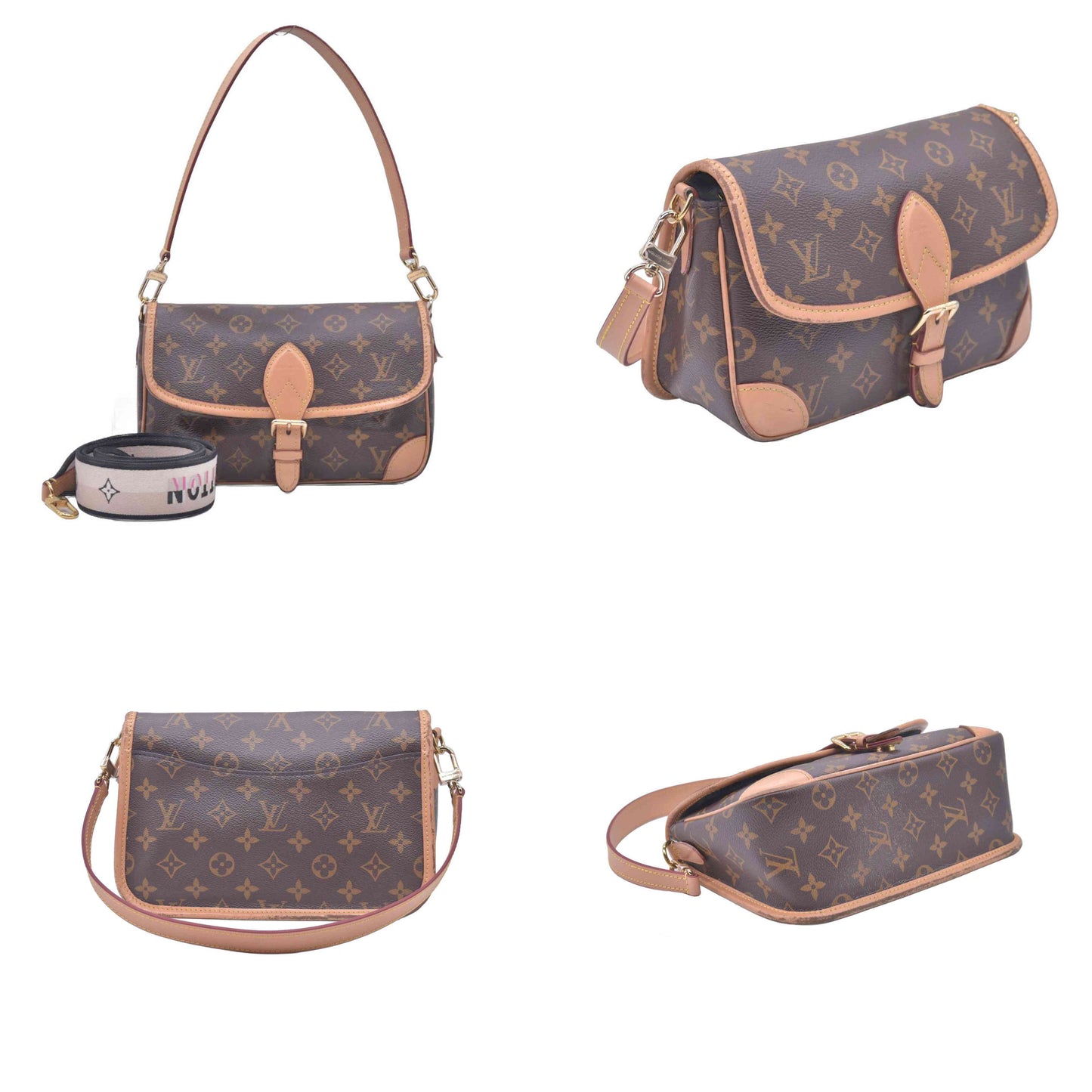 $2940 Louis Vuitton Monogram Diane Black