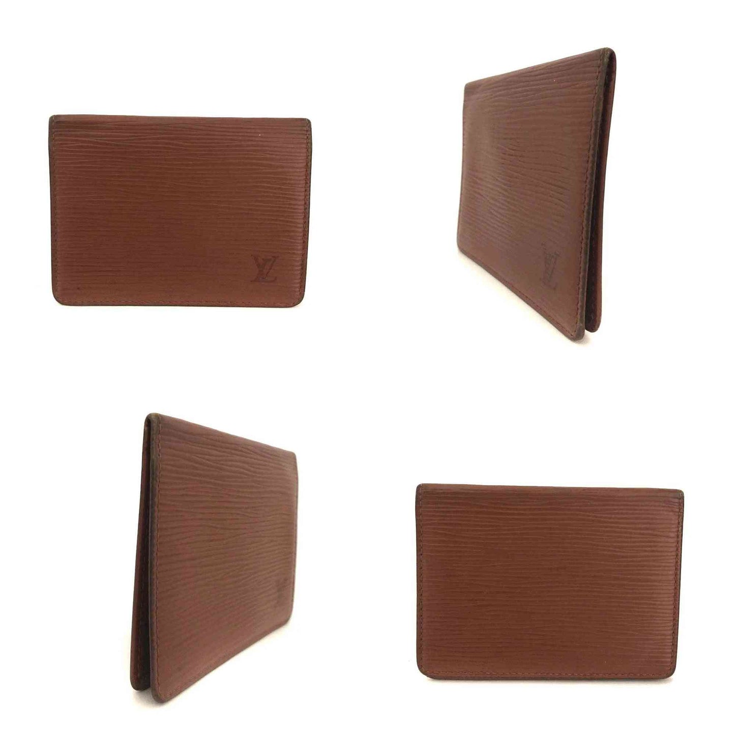 Louis Vuitton Epi Porte 2 Cartes Vertical Leather Pass Card Case SP0947