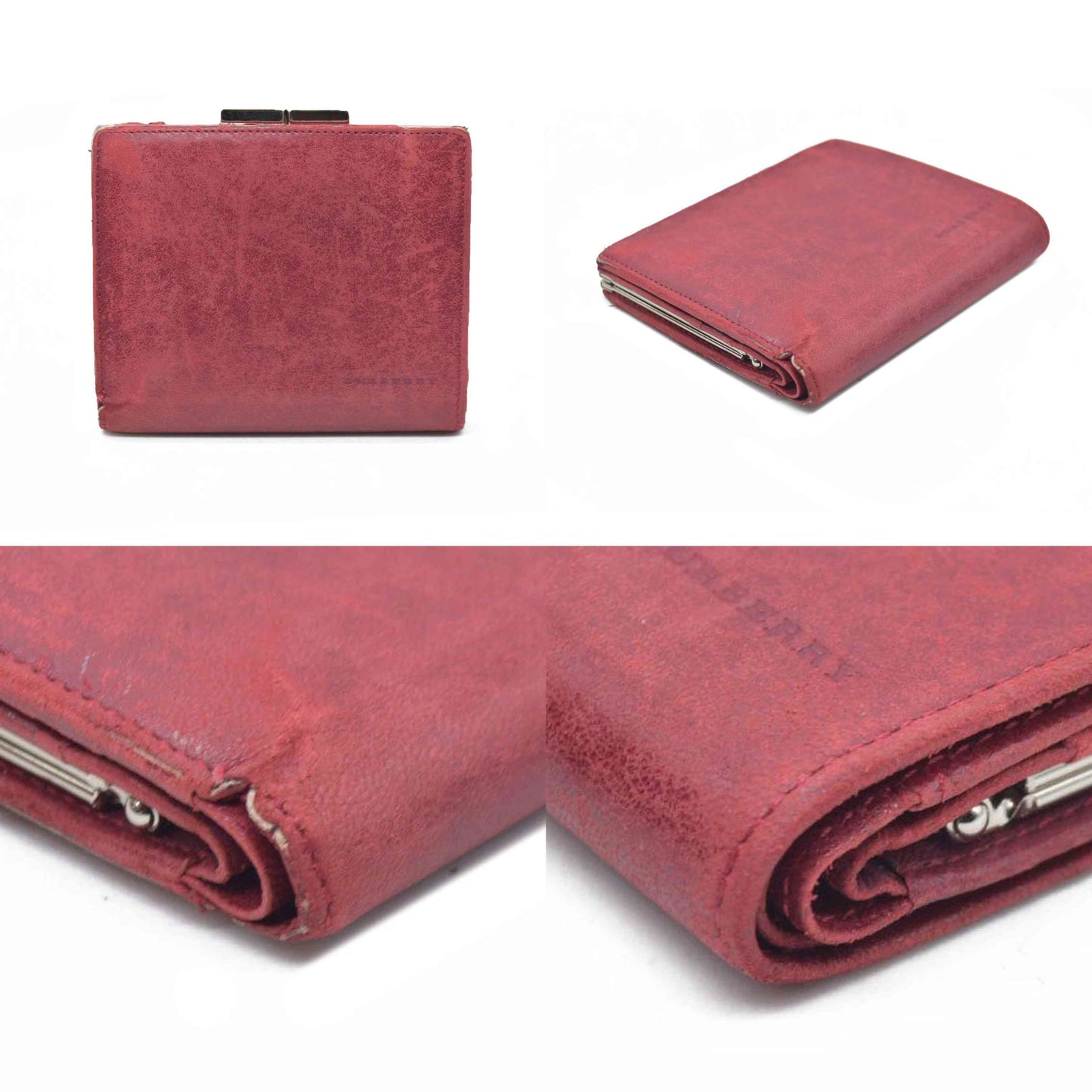 Burberry Vintage Kiss Lock French Wallet