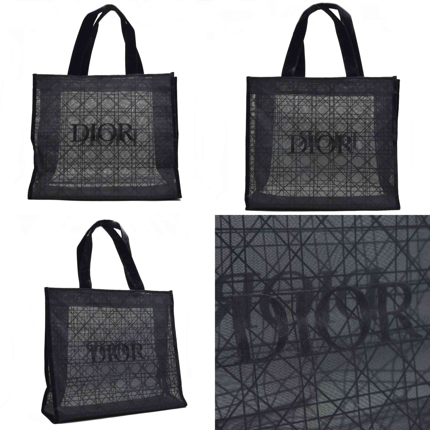 DIOR Beauty Mesh Tote Black Cannage Lace Novelty GWP 2025 New Release 1 of 2