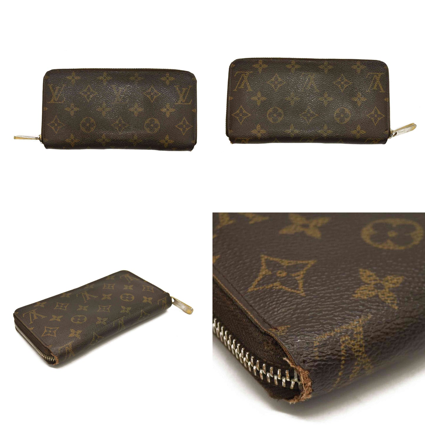 LOUIS VUITTON Monogram Zippy Wallet CA0056