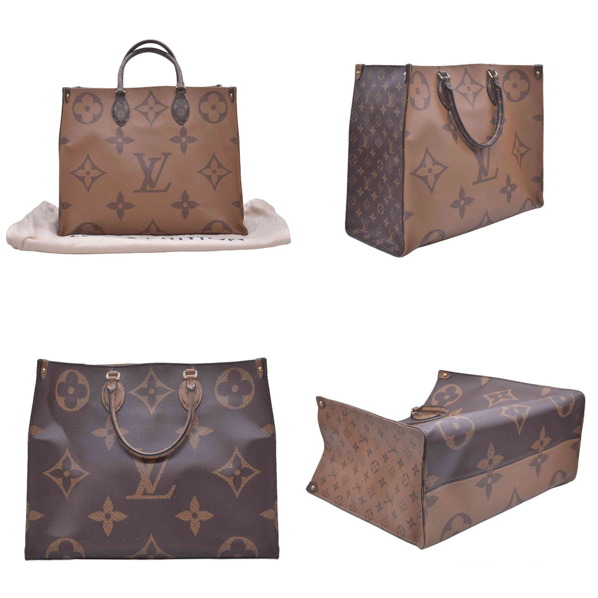$3555 2019 Louis Vuitton Reverse Monogram Giant Onthego GM FL5109 10021154