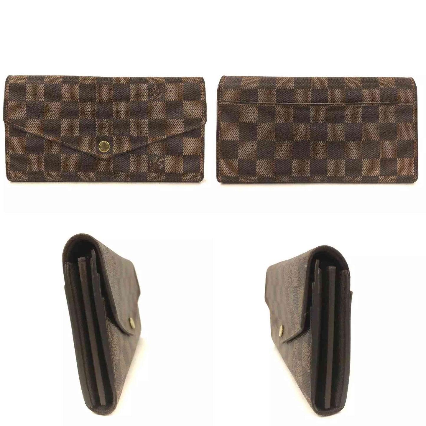 Louis Vuitton  Damier Ebene Sarah Wallet CT1116