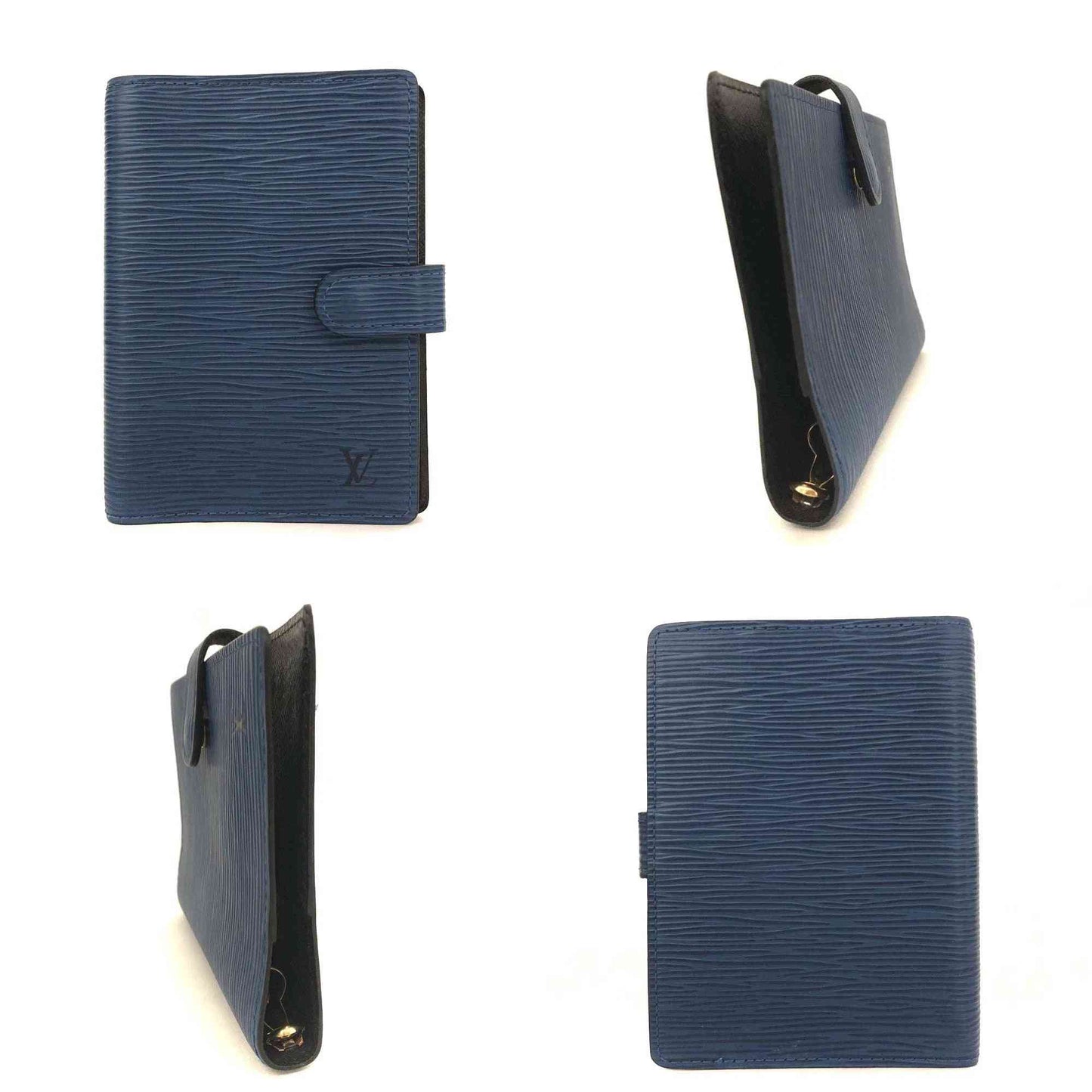 Louis Vuitton Epi Agenda PM Leather Notebook Cover Blue CA0928