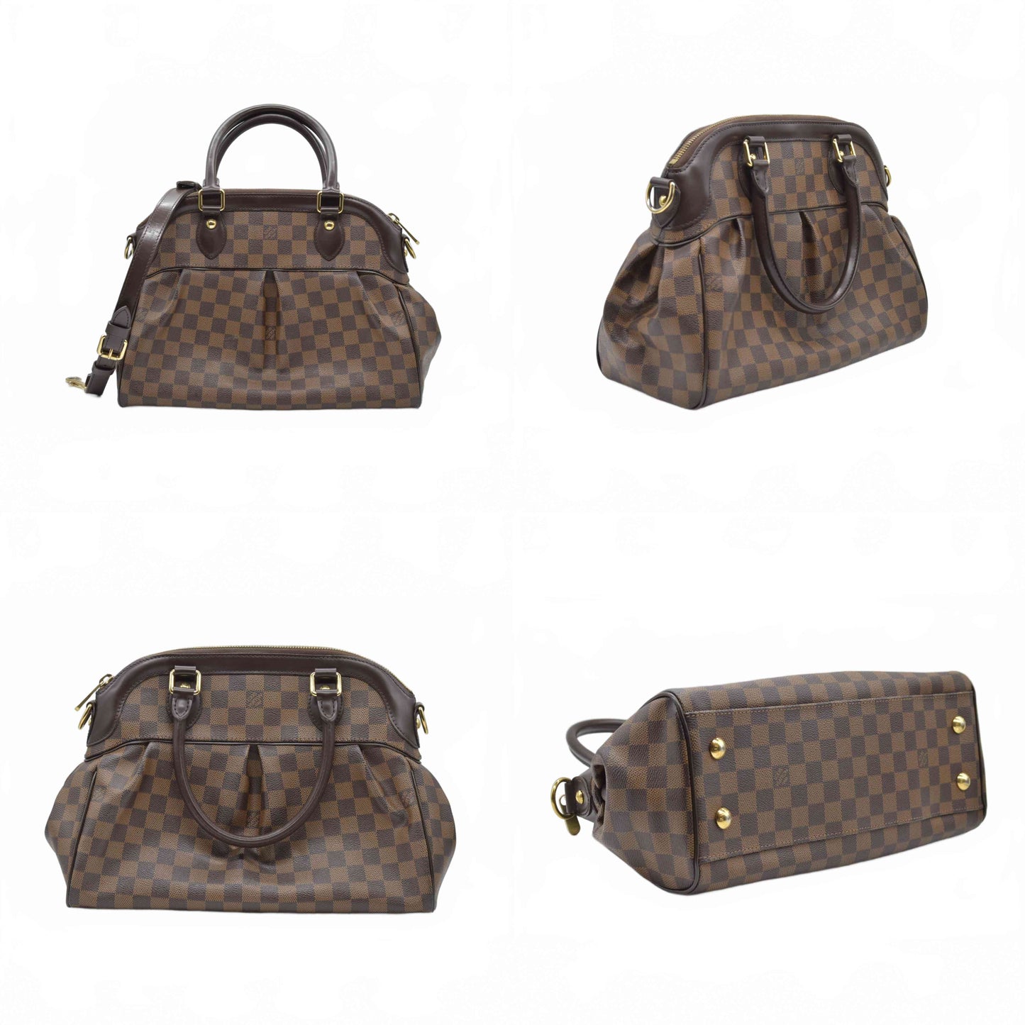 $2390 2011 Louis Vuitton Trevi PM Ebene Damier Ebene TJ4151