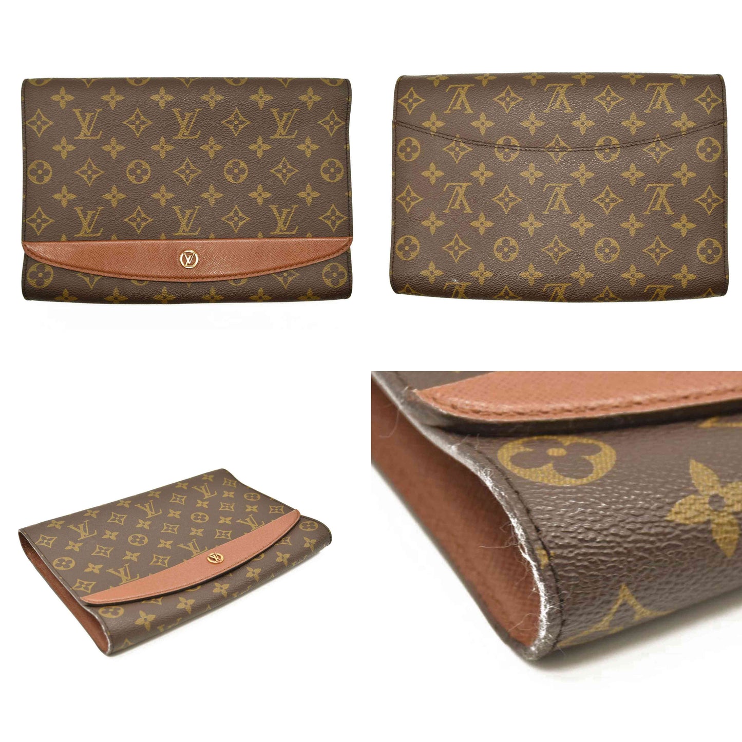 LOUIS VUITTON Monogram Pochette Bordeaux  VI0931