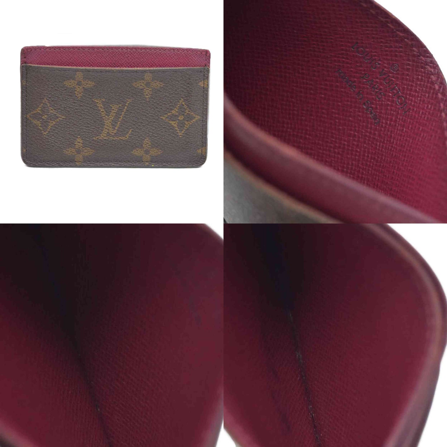 Louis Vuitton Monogram Porte Cartes Sample Card Case Brown CA4156