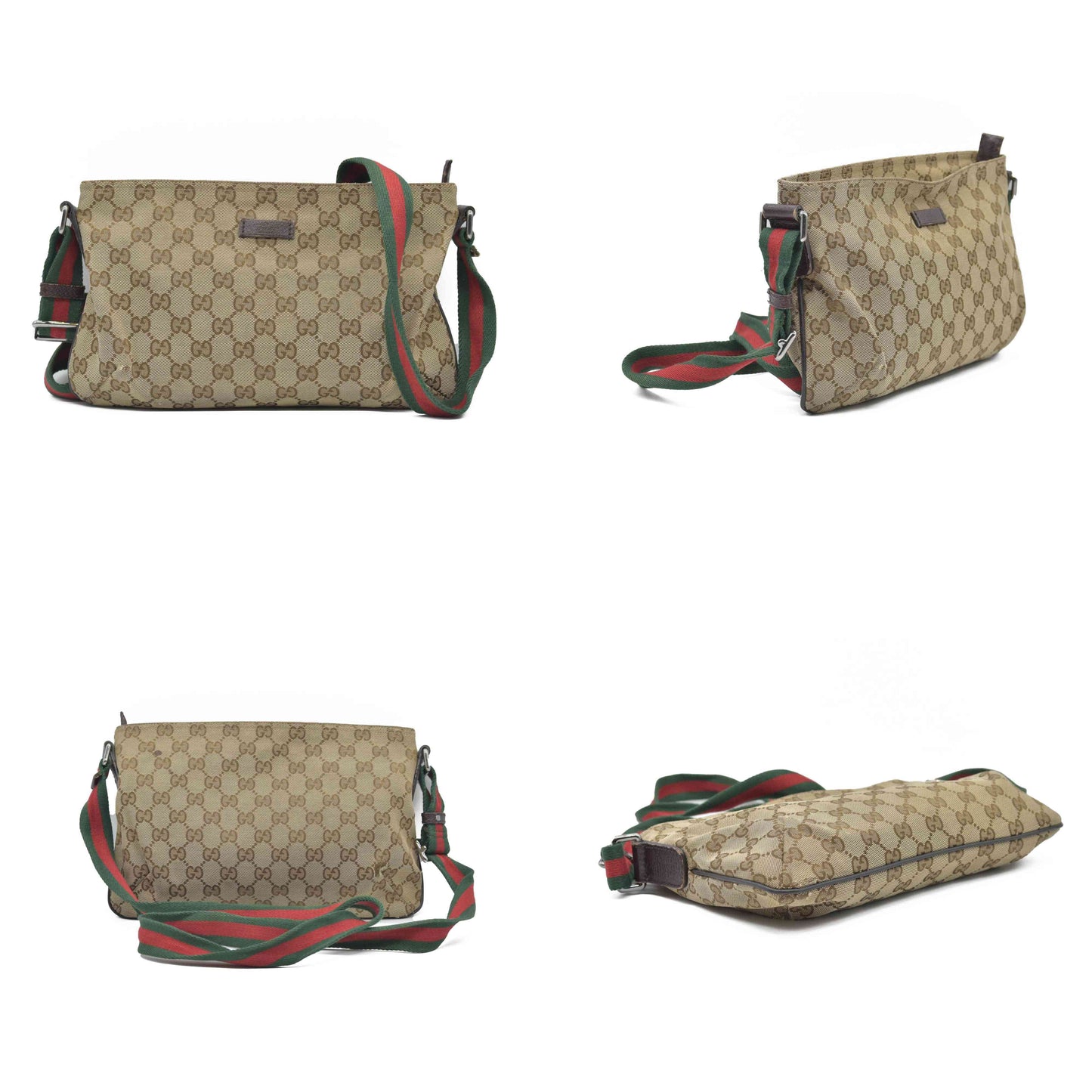$1280 Gucci Sherry GG Canvas Crossbody CONSIGNMENT