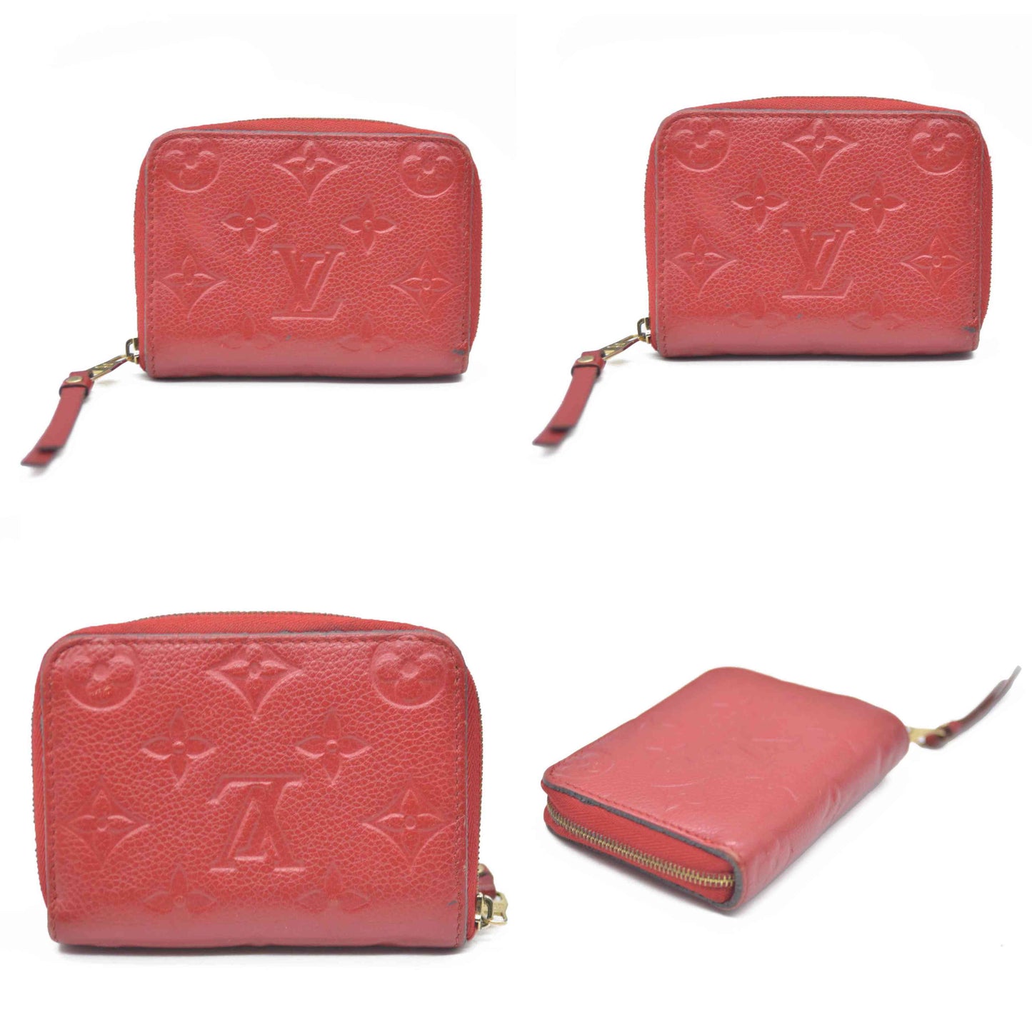 Louis Vuitton Monogram Empreinte Zippy Zip Around Wallet Coin Purse $740 TS5114