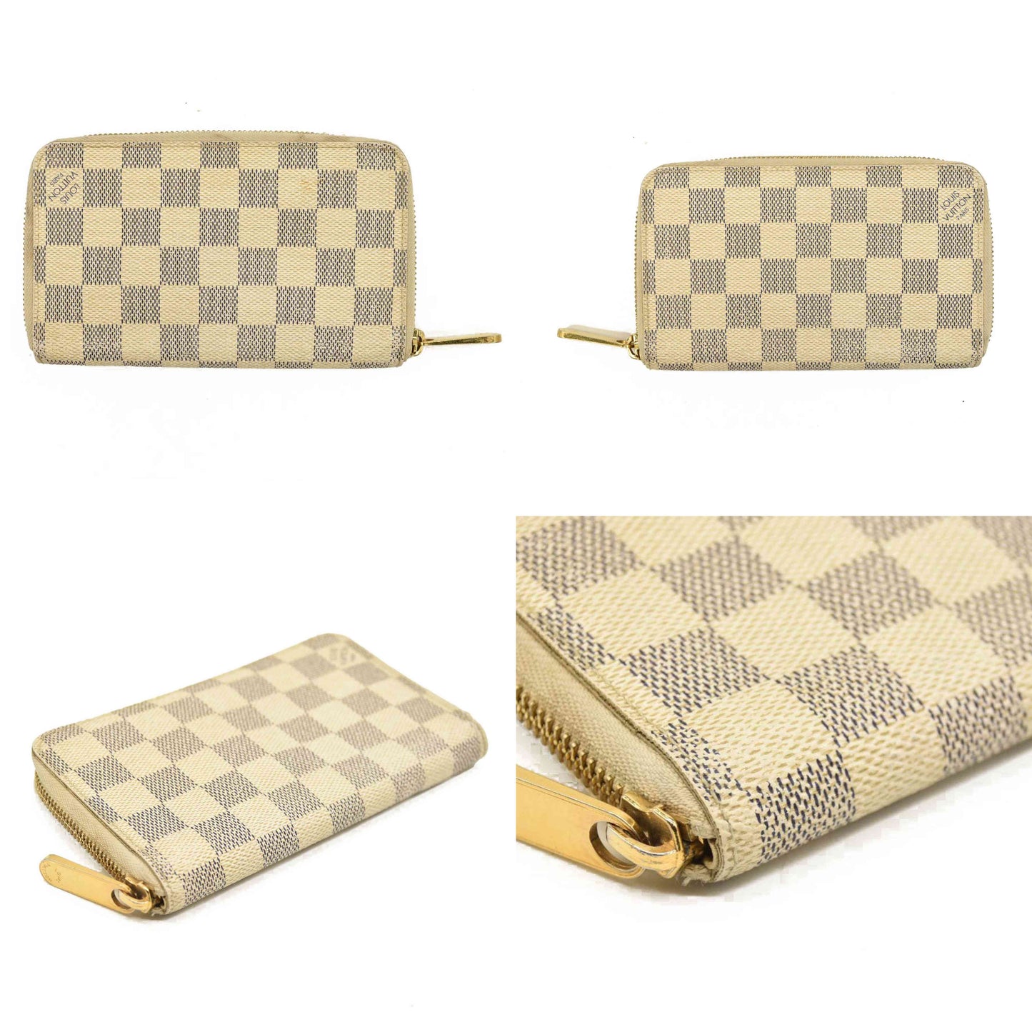 Louis Vuitton  Damier Azur Zippy Organizer Wallet MI5111