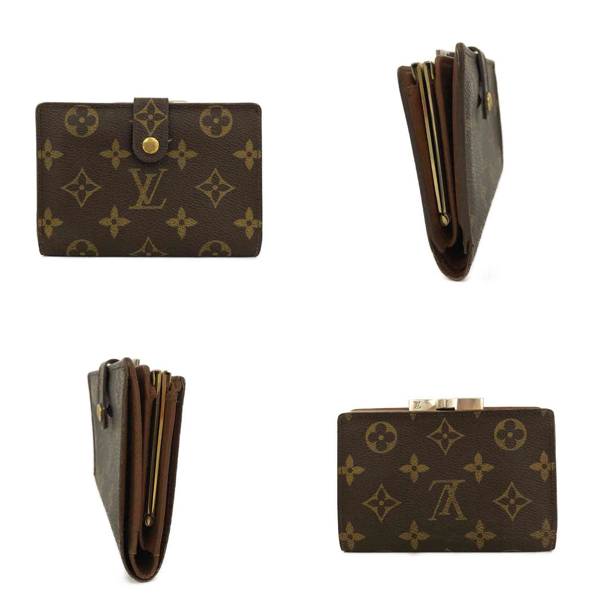 $675 1998 Louis Vuitton Monogram Porte Monnaie Billets Viennois Bifold Wallet SD0978 10021017
