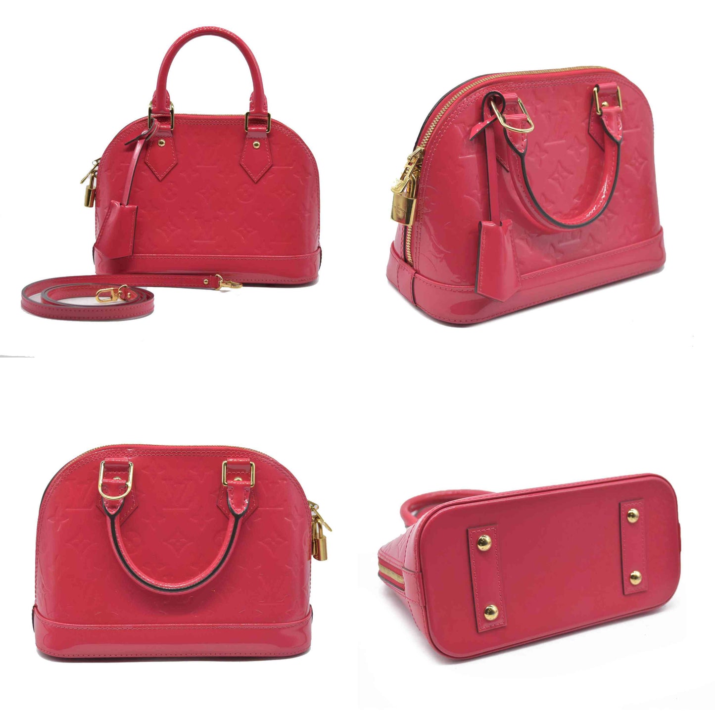 $2800 Louis Vuitton  Vernis Alma BB Hot Pink
