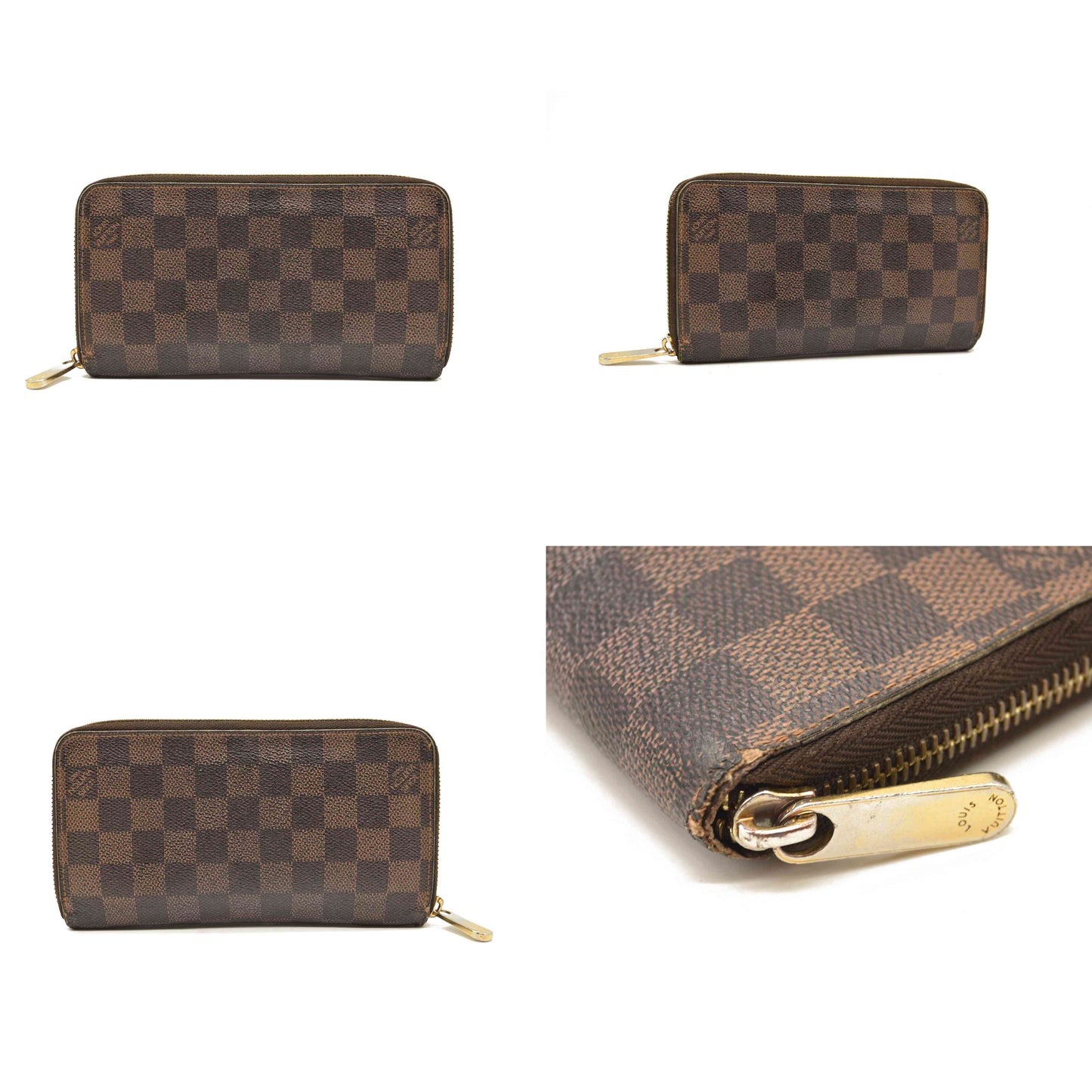 Louis Vuitton  Damier Ebene Zippy Wallet CA2150 USED