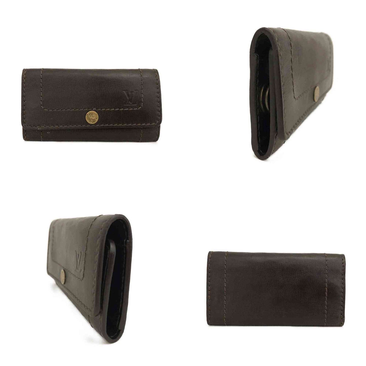 Louis Vuitton Utah Multicles 6 Ring Key Case Brown CT4171