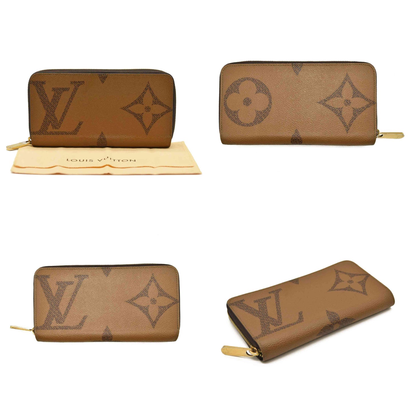 LOUIS VUITTON  Reverse Monogram Giant Zippy Wallet LU4250