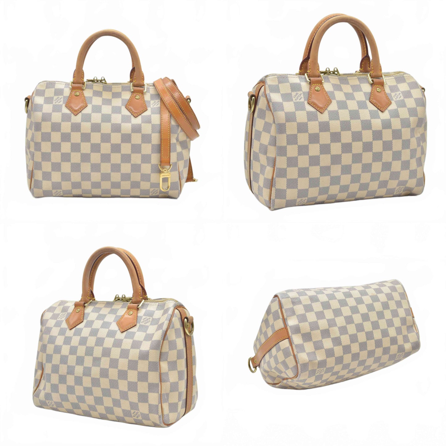 $1940 Louis Vuitton  Damier Azur Speedy Bandouliere 25 2014 DU4114