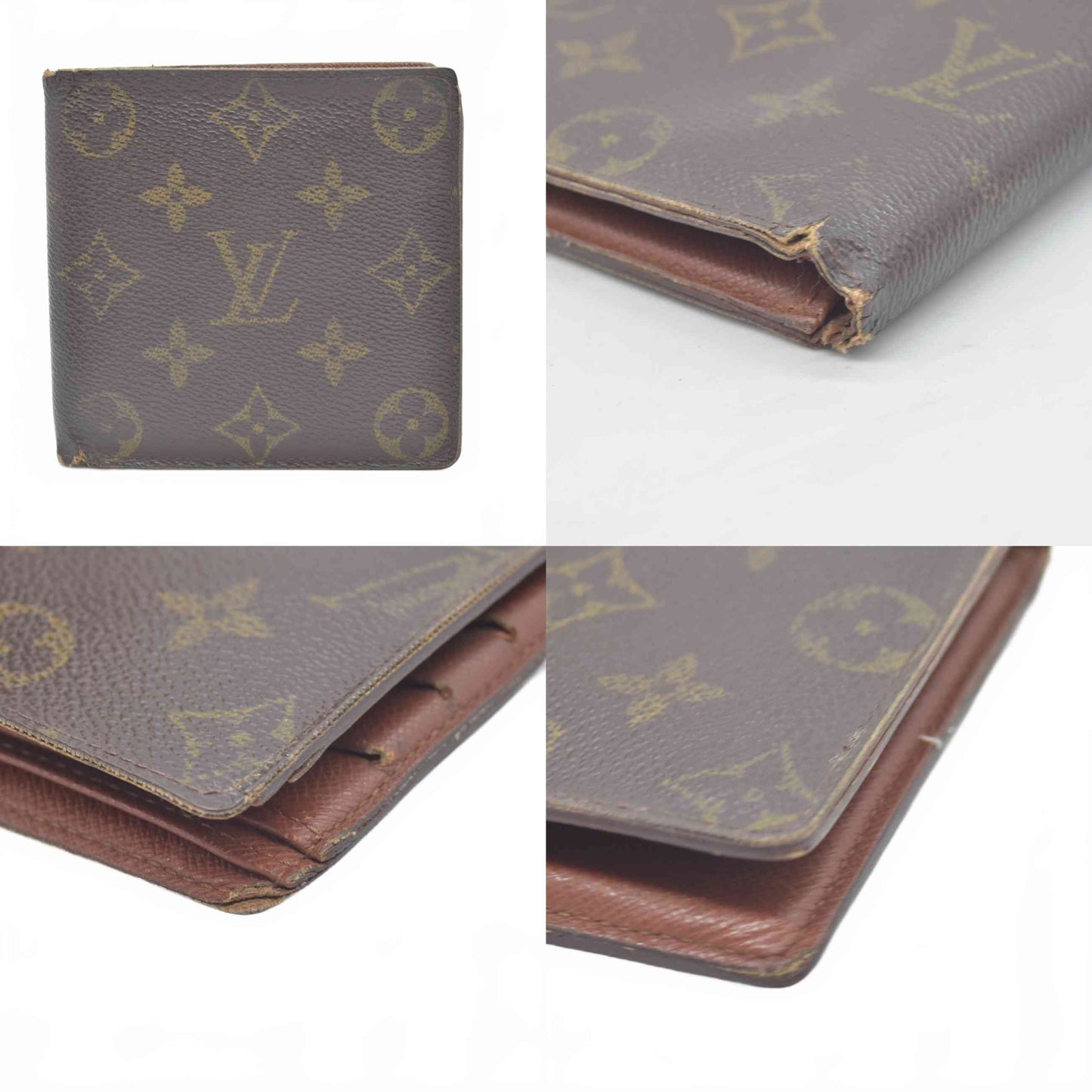 $515 2001 Louis Vuitton Monogram Marco Wallet SD0041