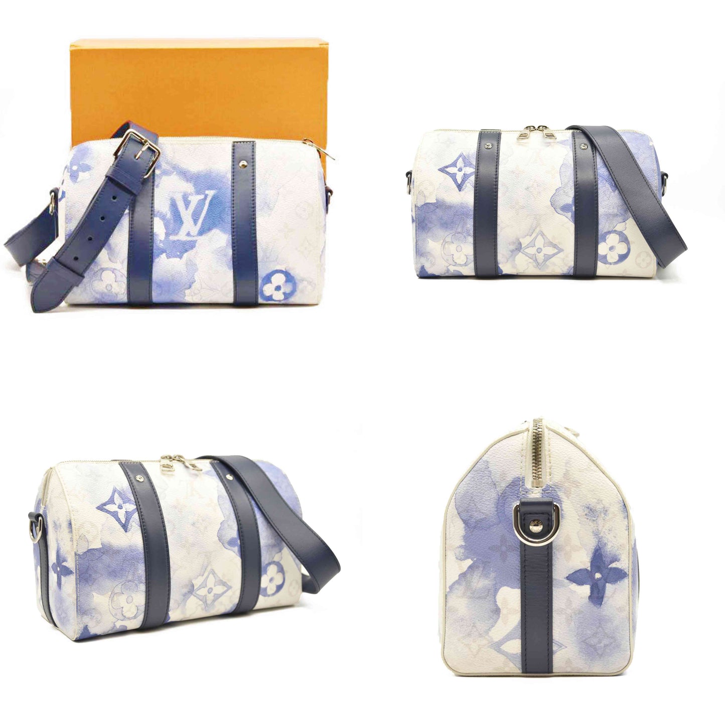 LOUIS VUITTON Limited Edition Monogram Watercolor City Keepall Blue  DR0281