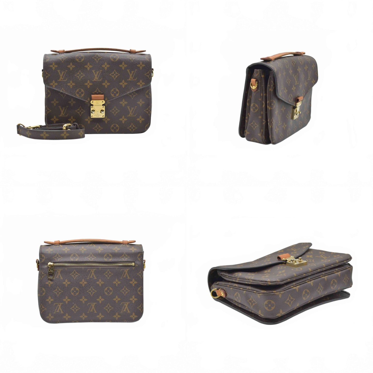 $2750 Louis Vuitton  Monogram Pochette Metis DU1139