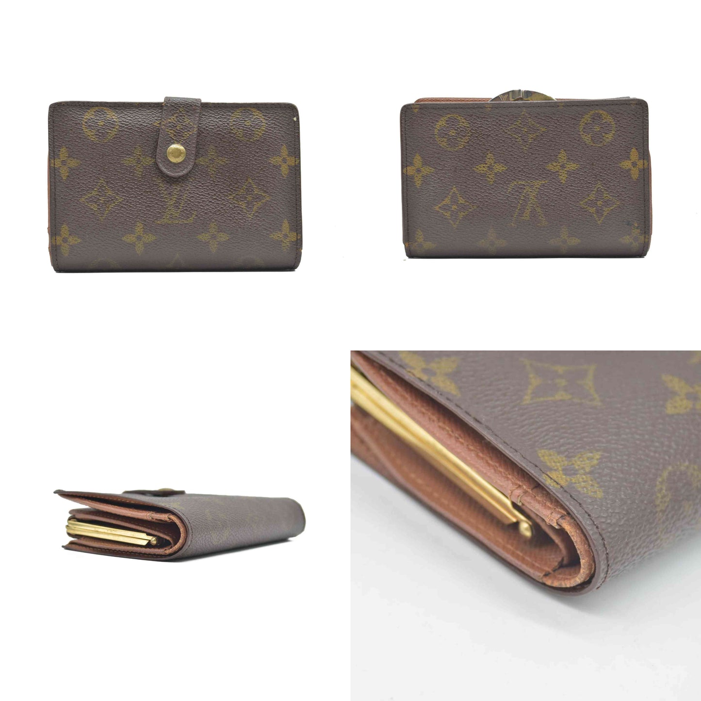 $750 1998 Louis Vuitton Kisslock French Wallet CONSIGNMENT MI0928