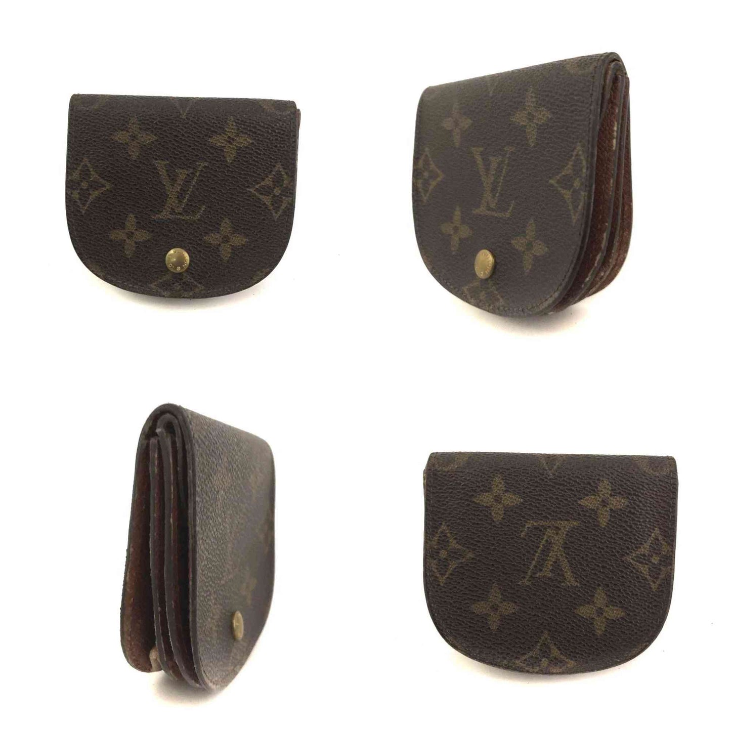 $380 1992 Louis Vuitton Monogram Porte-Monnaie Gousset Change Purse CT0932