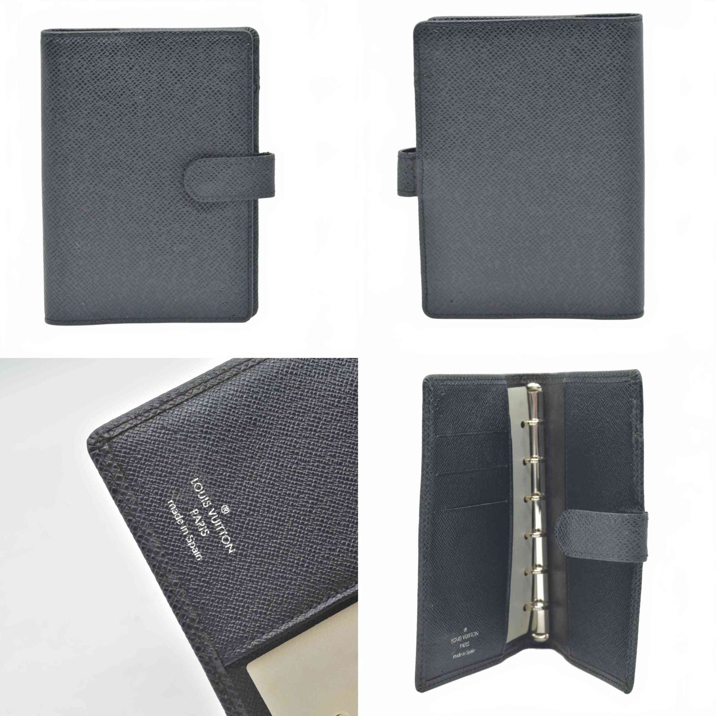 $670 2005 Louis Vuitton Taiga Small Ring Agenda Cover TH0065