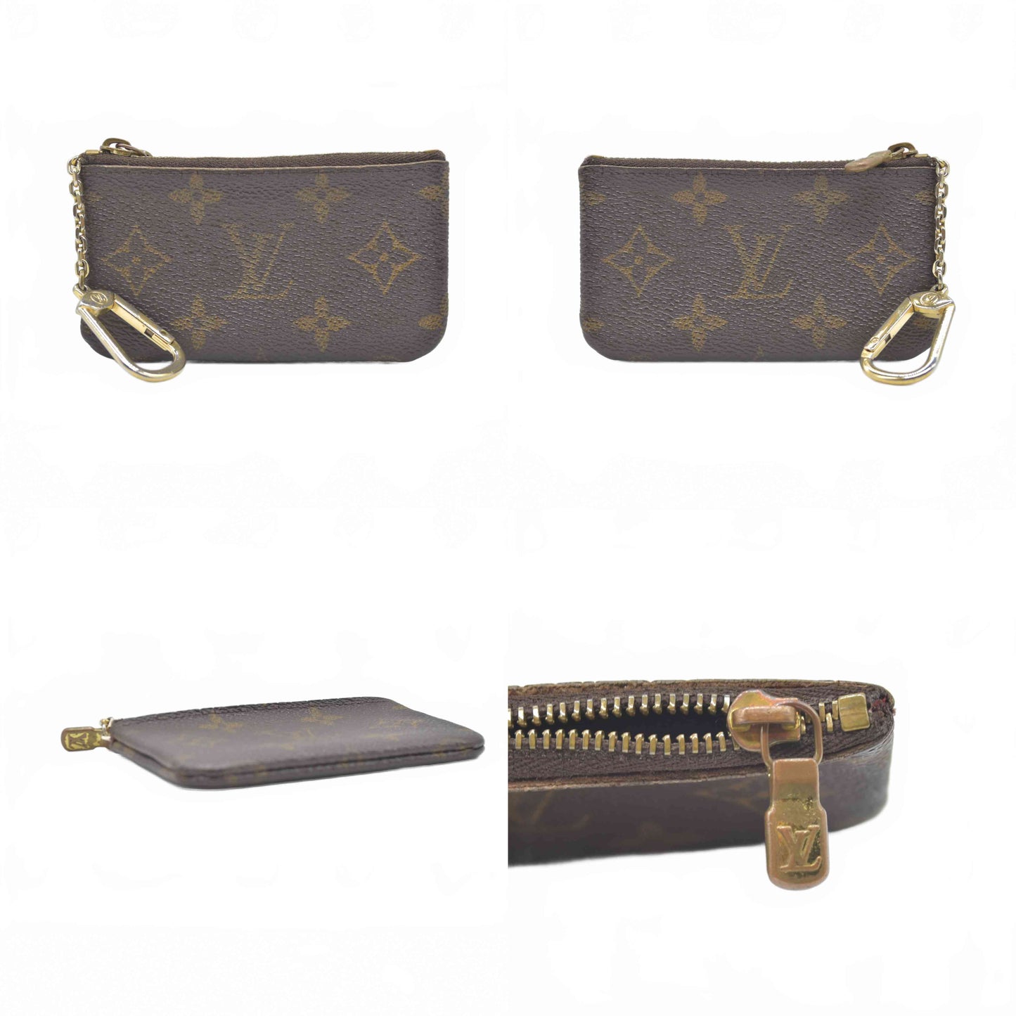 $345 2000 Louis Vuitton Monogram Key Pouch CA1020