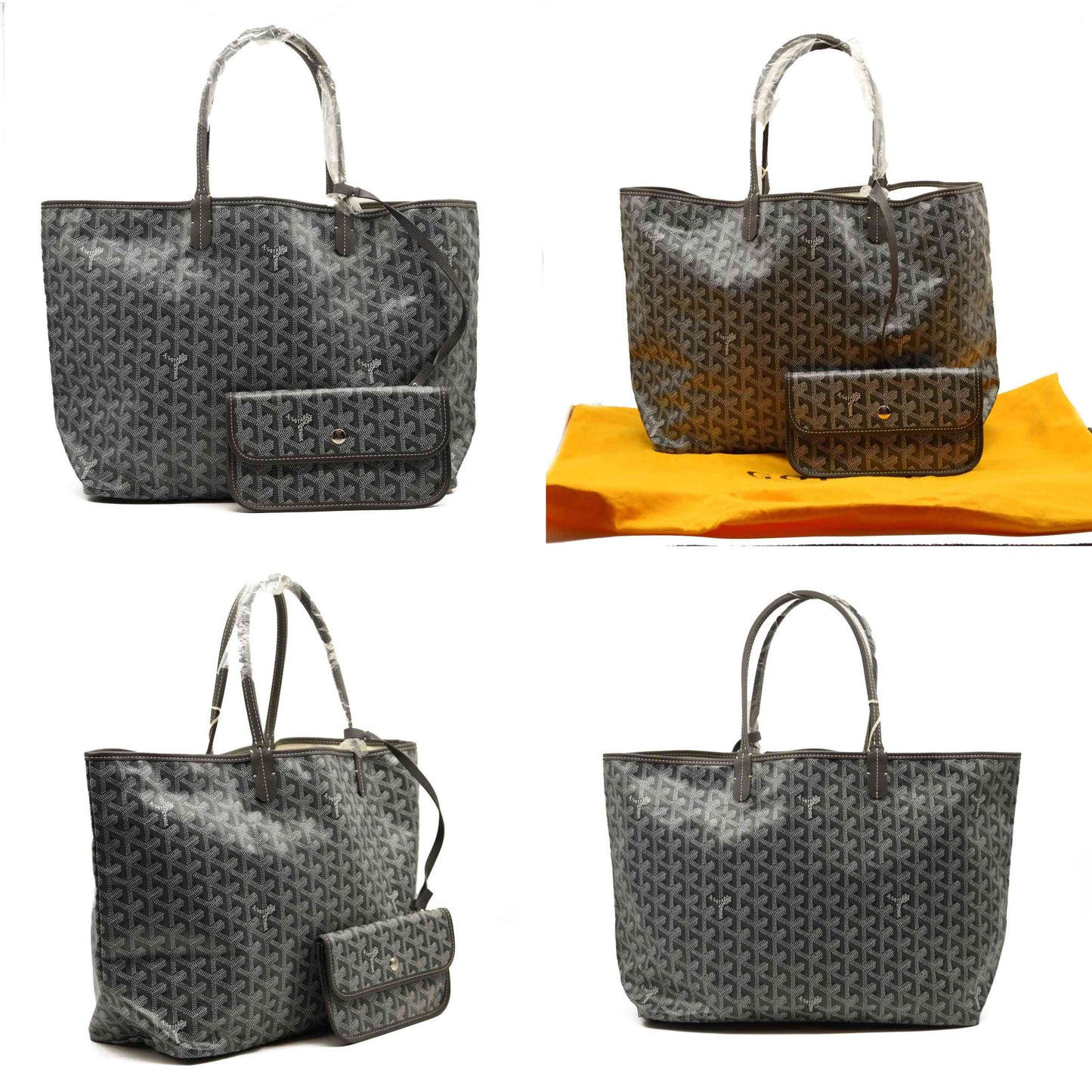 NEW GOYARD Goyardine Saint Louis PM Grey