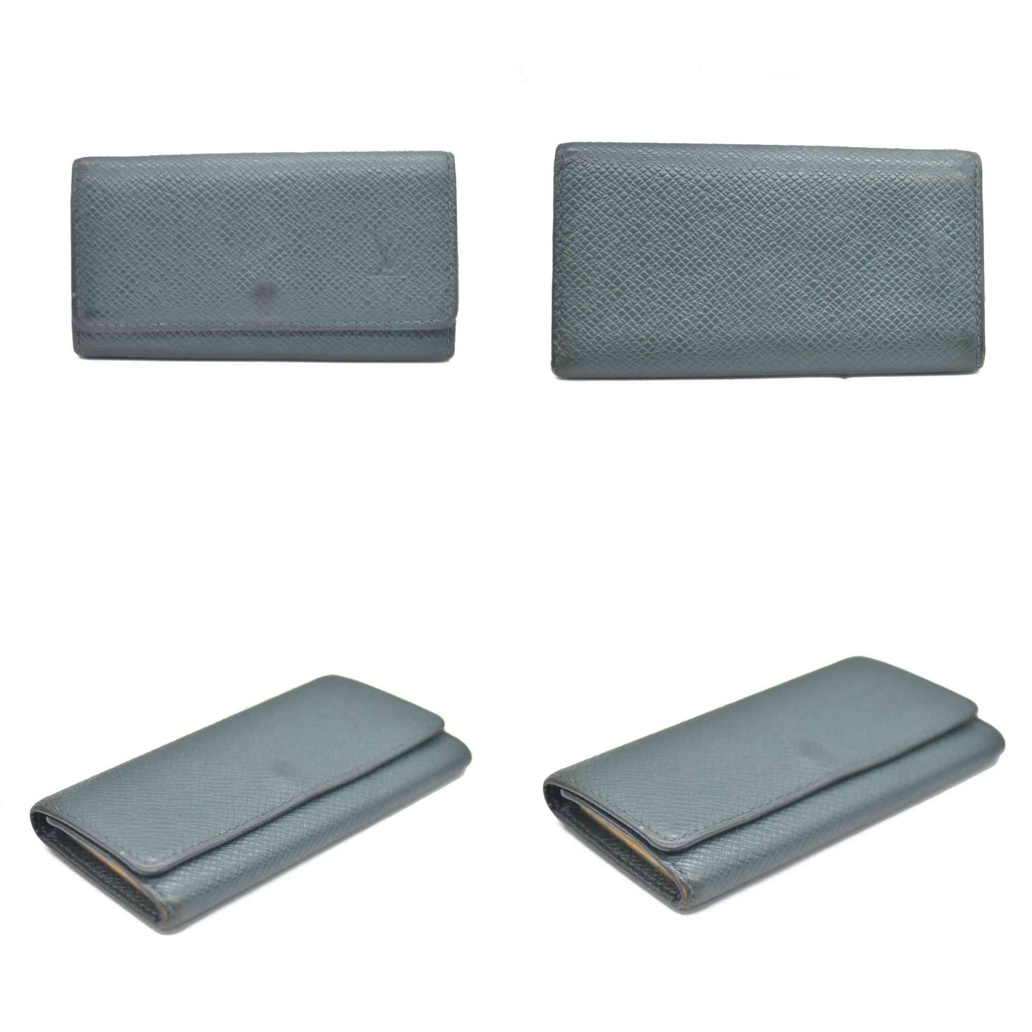 Louis Vuitton Taiga Leather Multicles 4 Ring Key Case Epicea CA1918