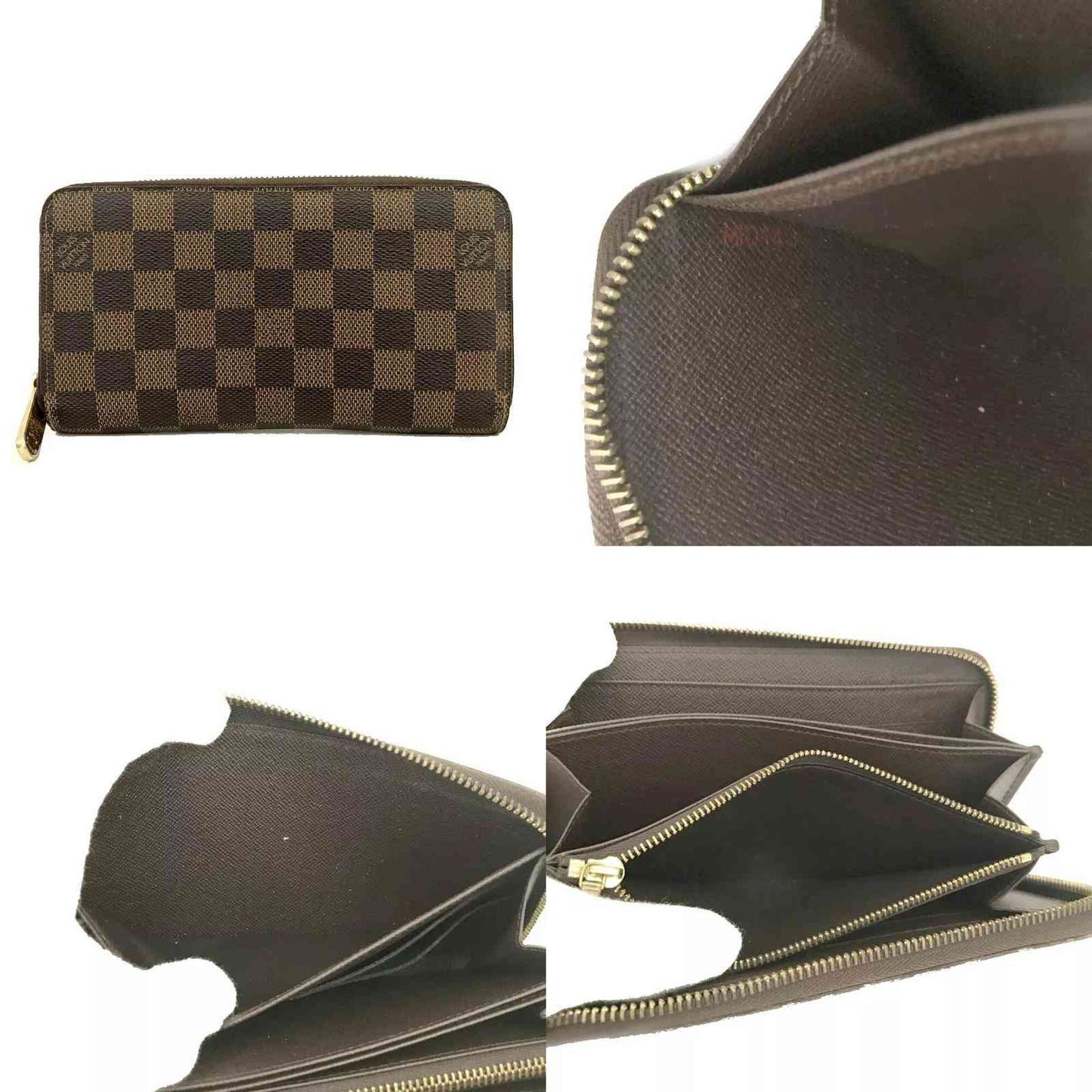 Louis Vuitton  Damier Ebene Zippy Wallet MI0143