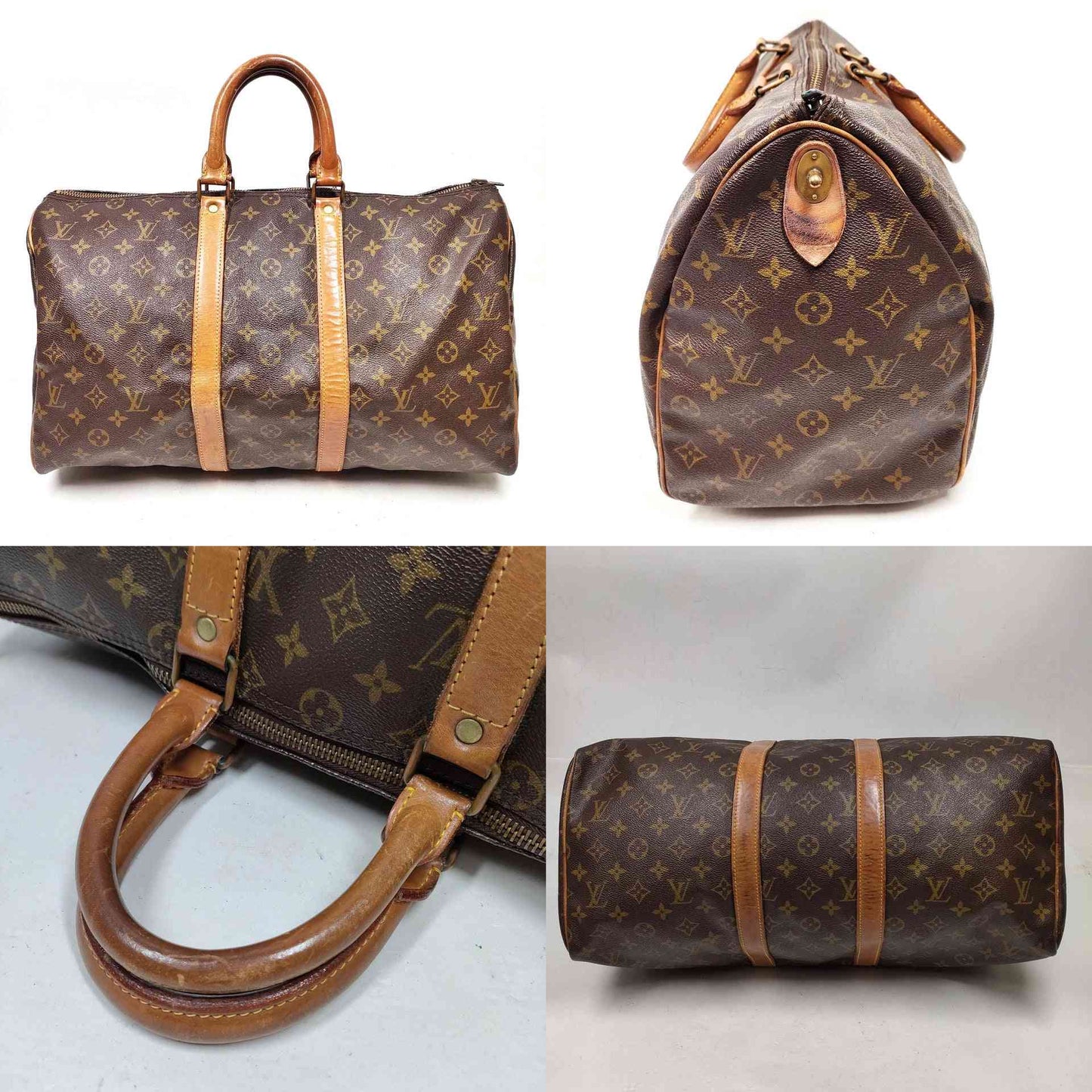 $1440 Louis Vuitton Monogram Keepall 45 SA822