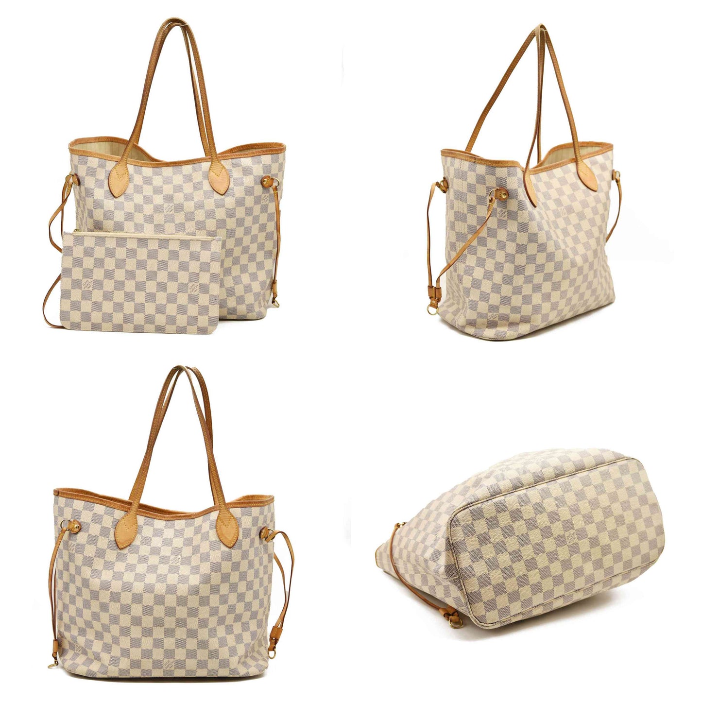 LOUIS VUITTON Damier Azur Neverfull MM SD2154