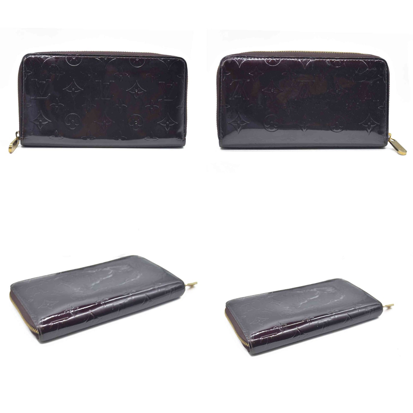 Louis Vuitton Monogram Vernis Zippy Zip Around Organizer Long Wallet CA3098