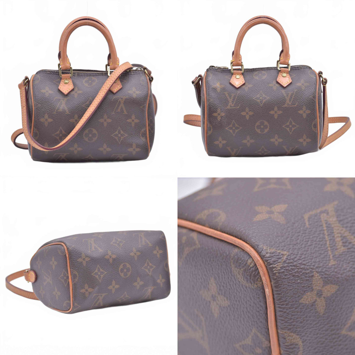 $1920 2016 Louis Vuitton Nano Speedy Bandouliere Crossbody TR1176