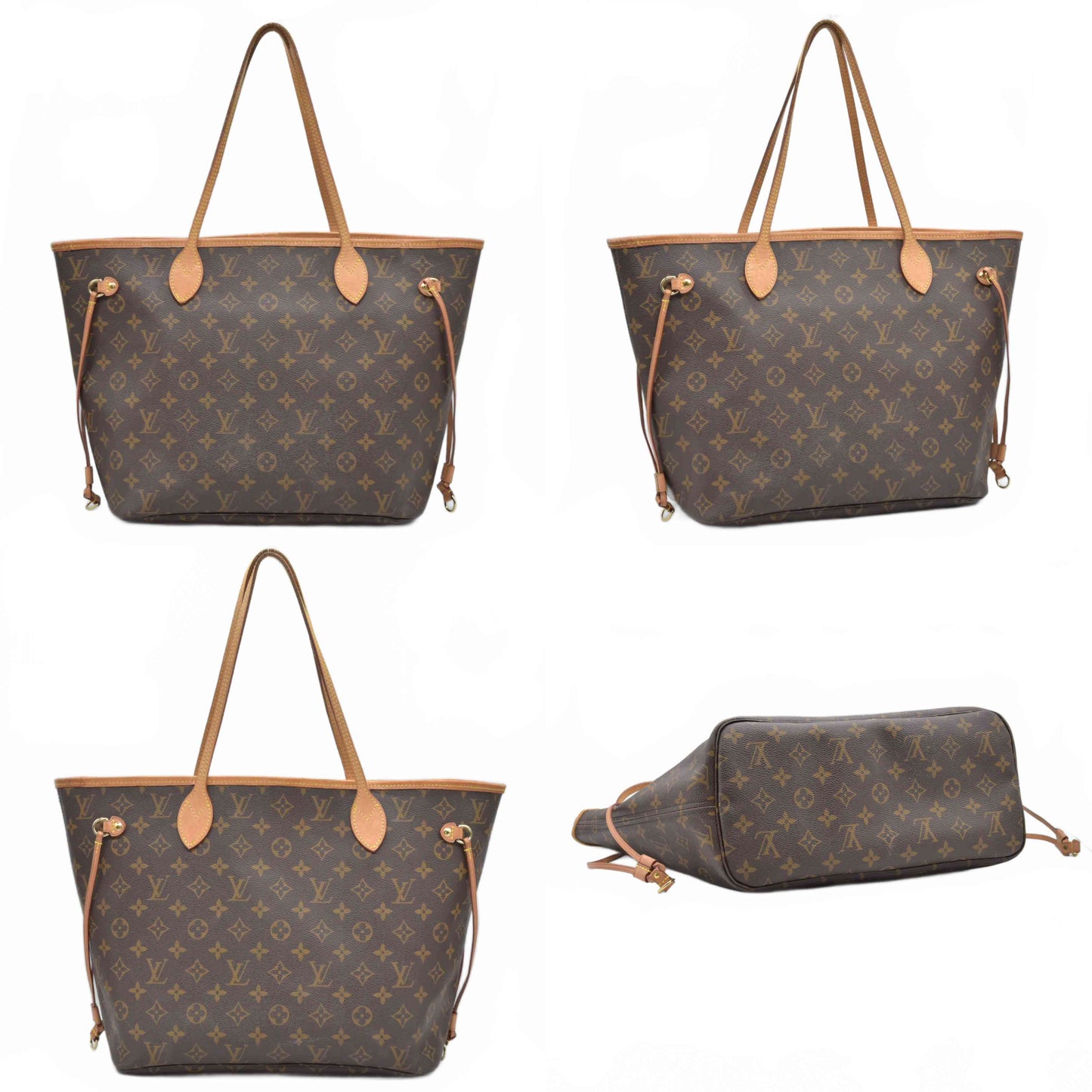 $2170 RFID Louis Vuitton Monogram Neo Neverfull MM Pivoine