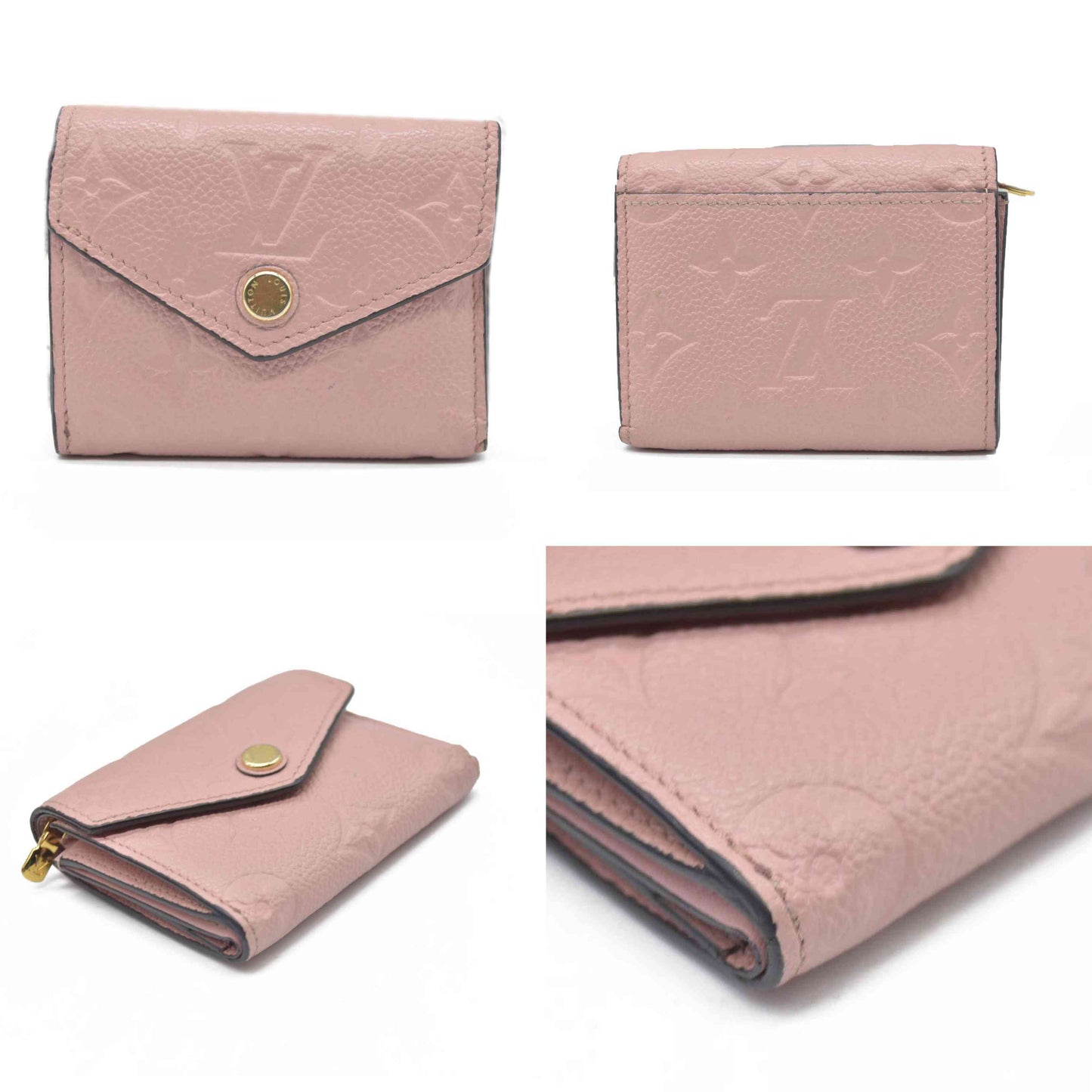 AUCTION $770 Louis Vuitton  Empreinte Zoe Wallet Rose Poudre