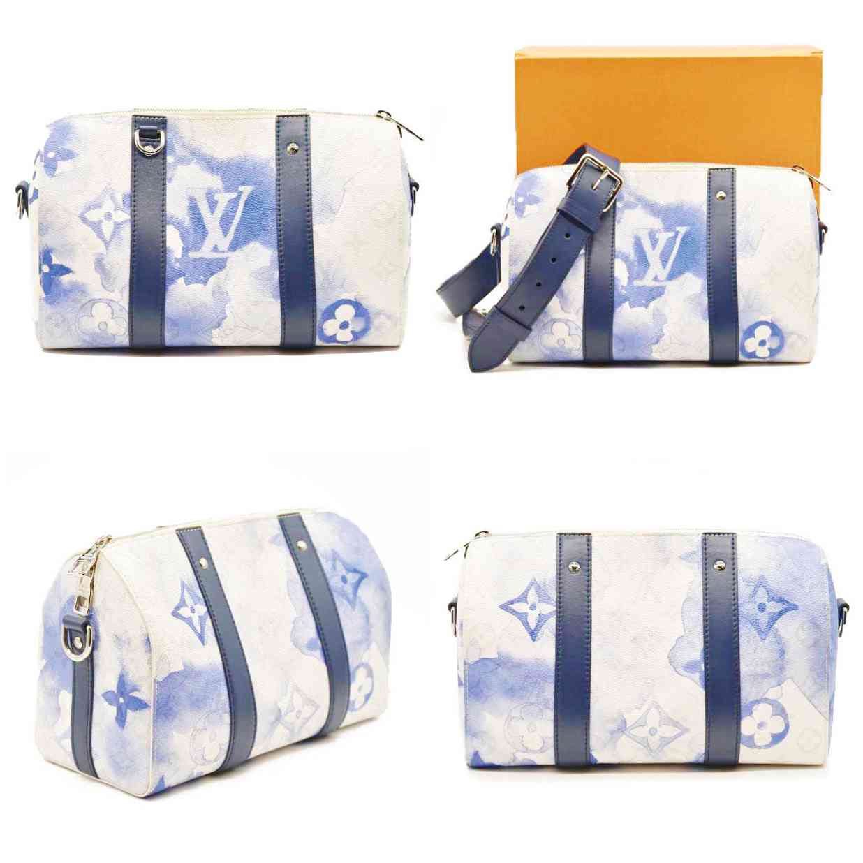 LOUIS VUITTON Monogram Watercolor City Keepall Blue  DR0281