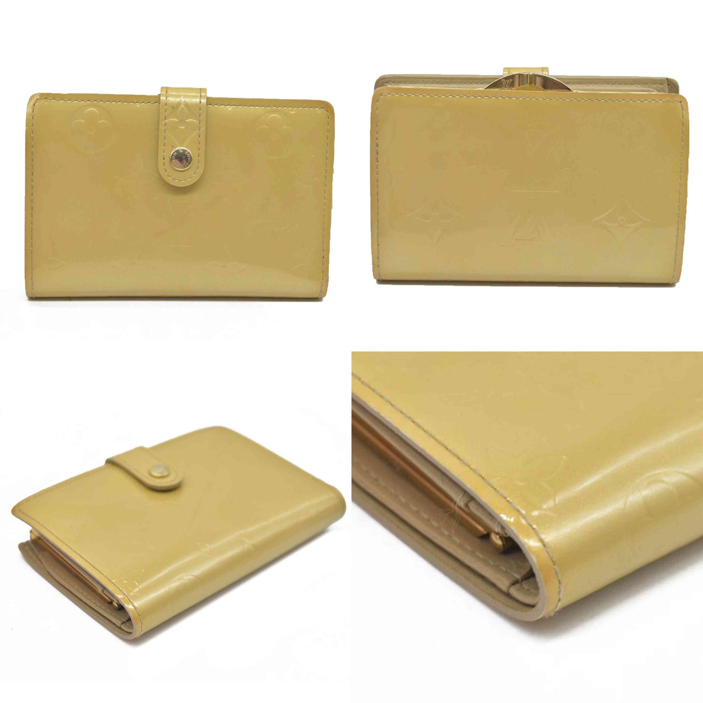 $935 Louis Vuitton 2004 Monogram Vernis French Purse