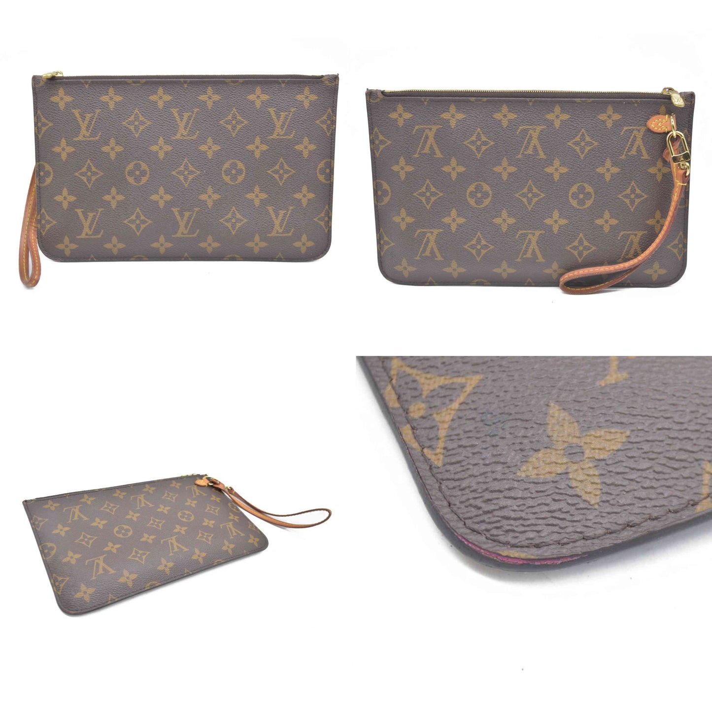 $2170 Louis Vuitton 2021 LV Monogram Neverfull MM Pochette