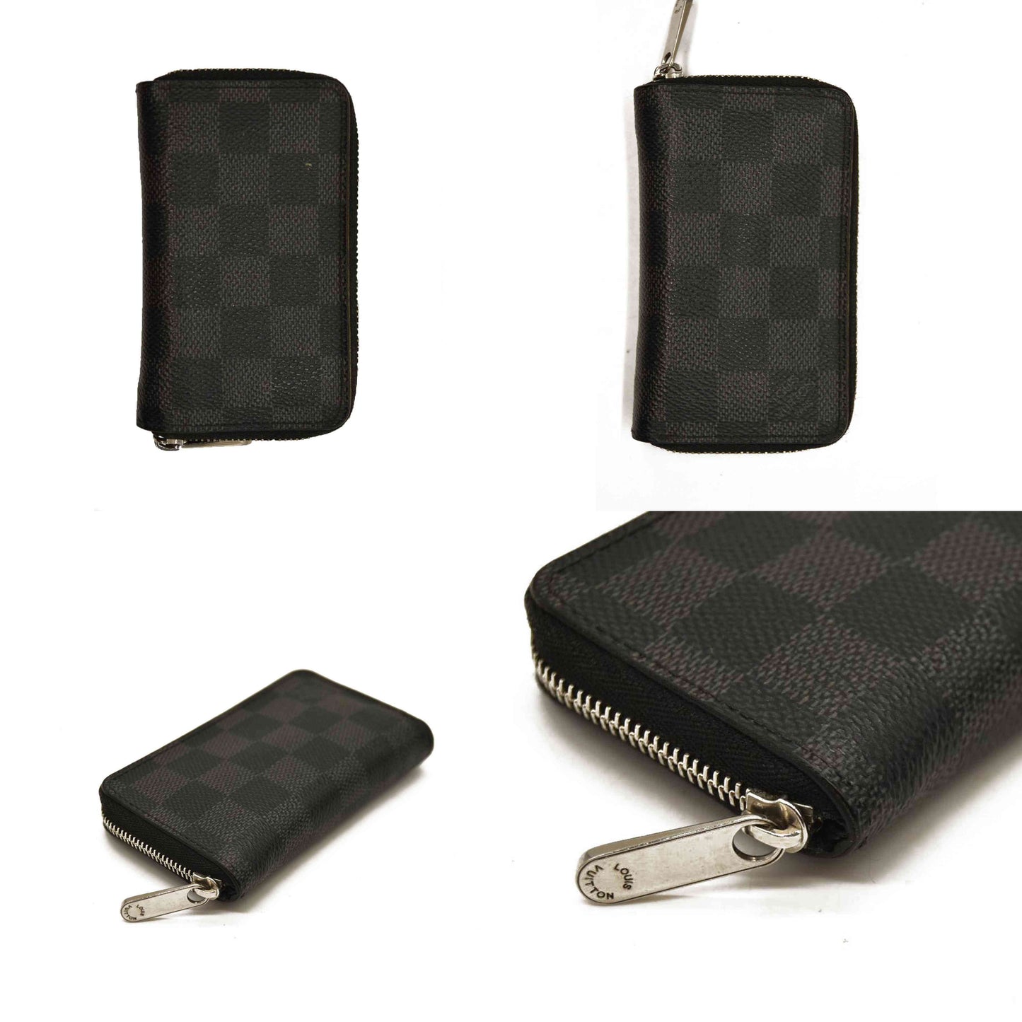 Louis Vuitton  Damier Graphite Zippy Coin Purse Vertical MI4125