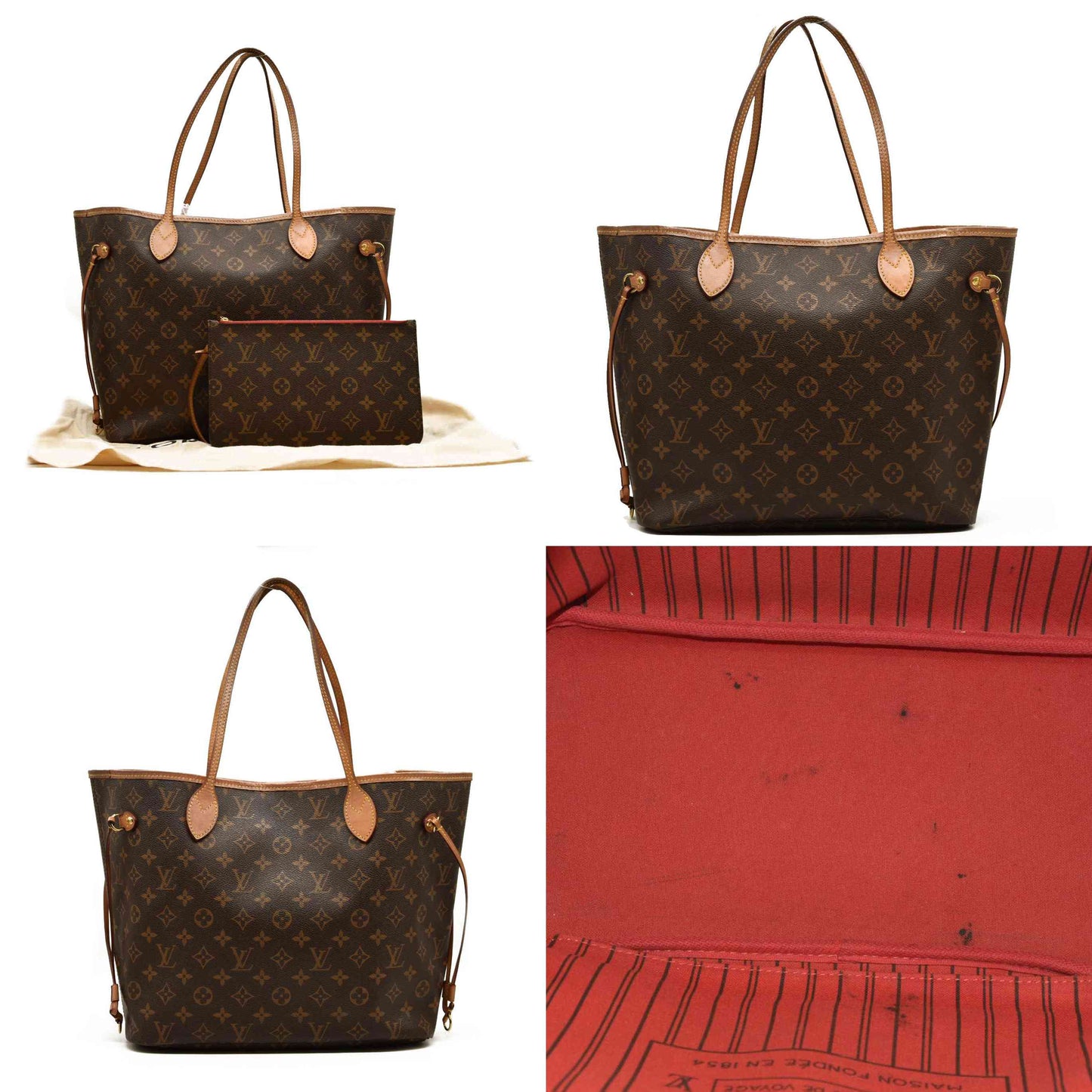 LOUIS VUITTON Monogram Neverfull MM AR206