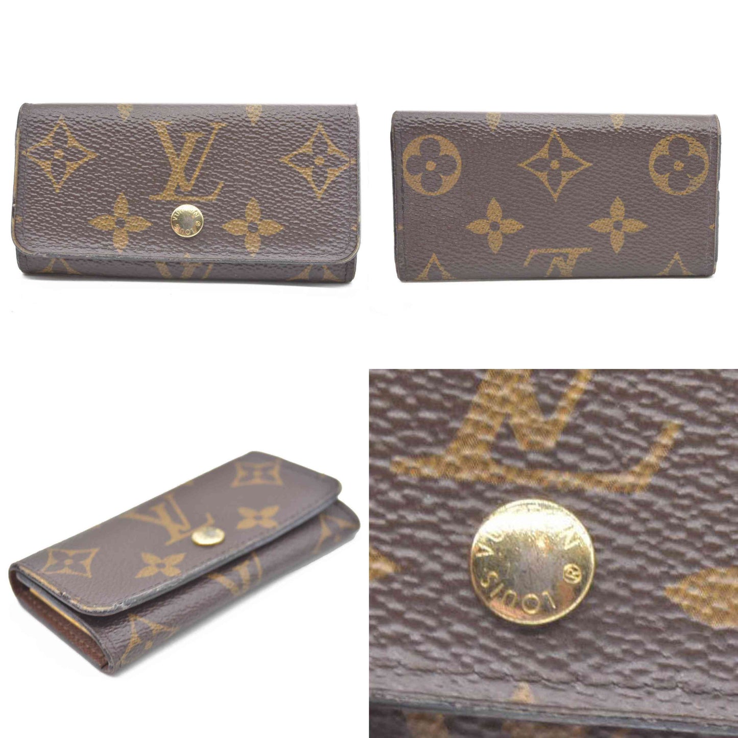 $345 Louis Vuitton Monogram Multicles 4 Ring Key Case CT2290
