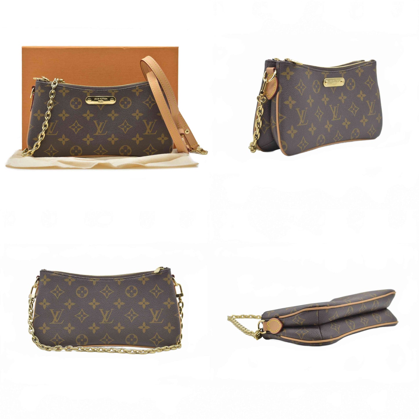 $1890 Louis Vuitton Monogram Liv Pochette