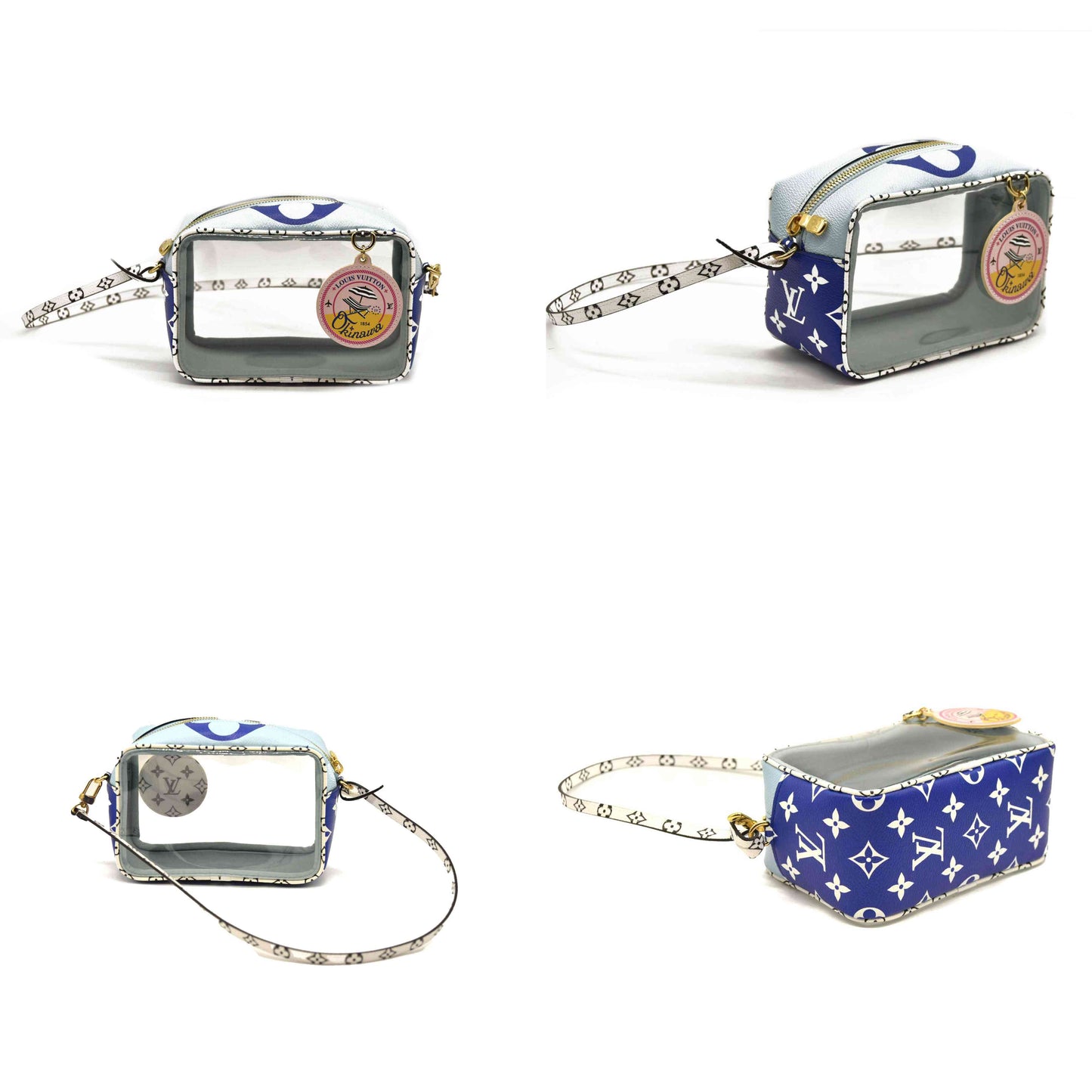 LOUIS VUITTON  Monogram Giant Okinawa Beach Pouch Blue  TR1159